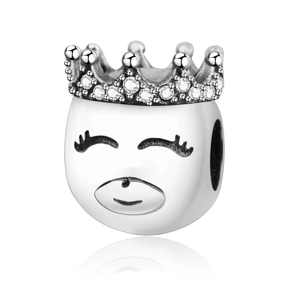 2018 Newest 925 Sterling Silver King Charms Beads With Crown Fits Original Pandora Charm Bracelet DIY Jewelry Making Berloque | Украшения и