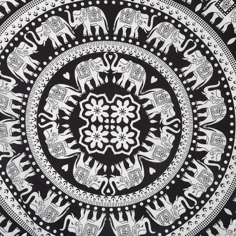 Indian Mandala Tapestry Beach Boho Yoga Home Hippie Decor Wall Hanging Printed Rectangle Peacock Tapestry Bohemian Mat