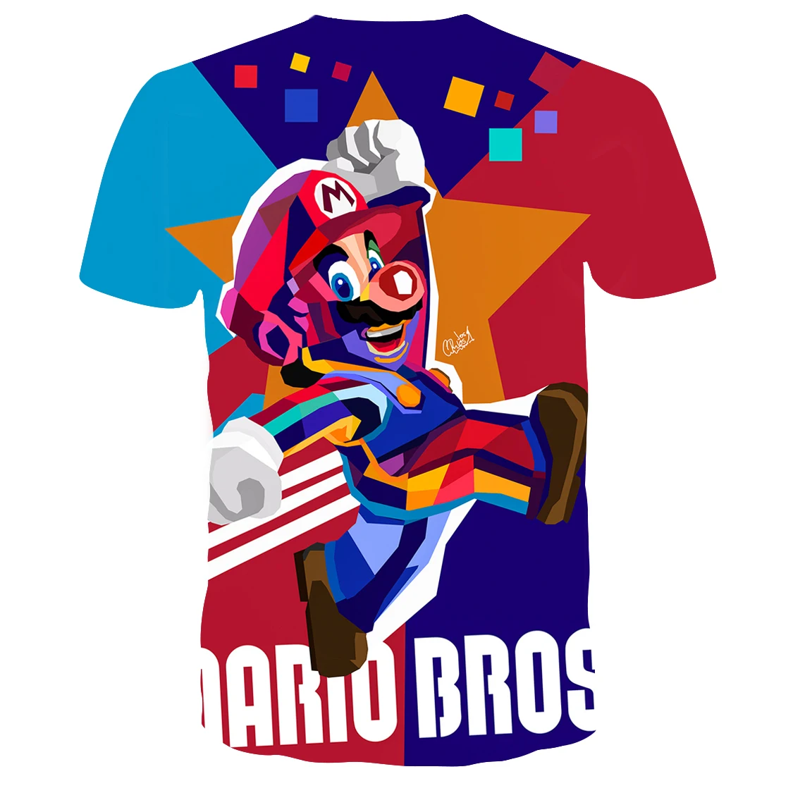 Новинка лета, футболка в стиле Харадзюку с классическими играми Супер Марио, футболки с 3d принтом, футболка в стиле хип-хоп