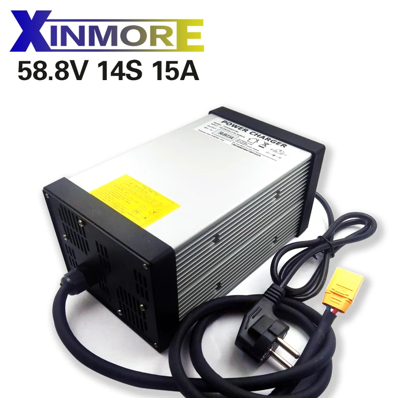 XINMORE 14S 58.8V 15A 14A 13A 12A 11A 10A Lithium Battery Charger Li-ion Lipo For 48V(51.8V) E-bike Li-Ion Battery - ANKUX Tech Co., Ltd