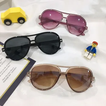 

Fahsion Mirror Kids Sunglasses Children Gradient Colorful Pink Sunglasses UV400 Girls Boys Baby Sun Glasses Oculos Masculino