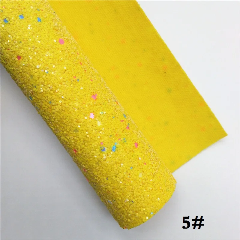 Glitterwishcome 21X29 см A4 Размер блестящая ткань кожа, плотная блестящая кожа, искусственная кожа ткань винил для бантов, GM533A - Цвет: 5