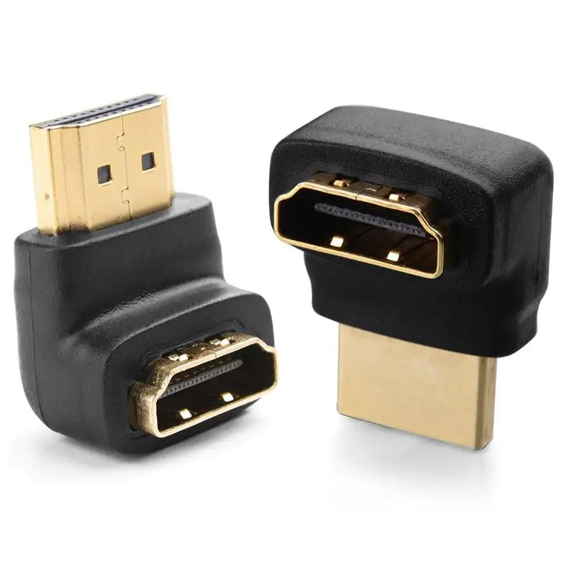 Комбо 3D и 4K поддерживает HDMI 90 градусов 270 адаптер Папа мама (прямой угол