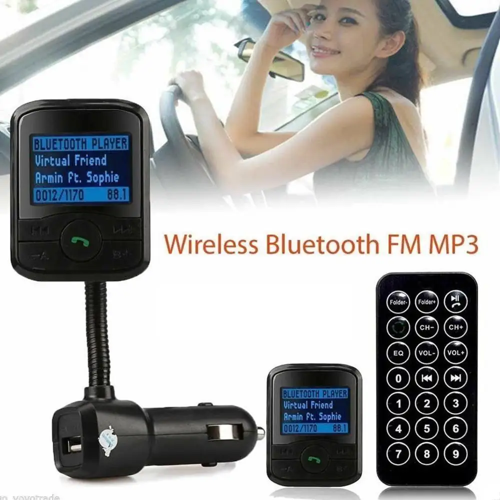 Автомобильный Bluetooth автомобильный комплект, fm-передатчик, mp3-плеер, рулевое колесо, громкой связи, 5 В, 2.1A, MP3/WMA, для iPhone, iPad, samsung, Htc, Google