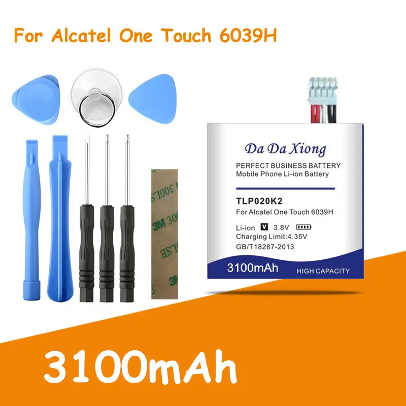 Аккумулятор TLp020K2 3100 мА · ч для Alcatel One Touch 6039H 6039Y 6039K | Мобильные телефоны и