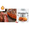 17L Home Air Fryer 220V Intelligent Microcomputer Nonstick Pan Oil Free Bake Transparent Glass Roasted Chicken Sweet Potato Oven 4
