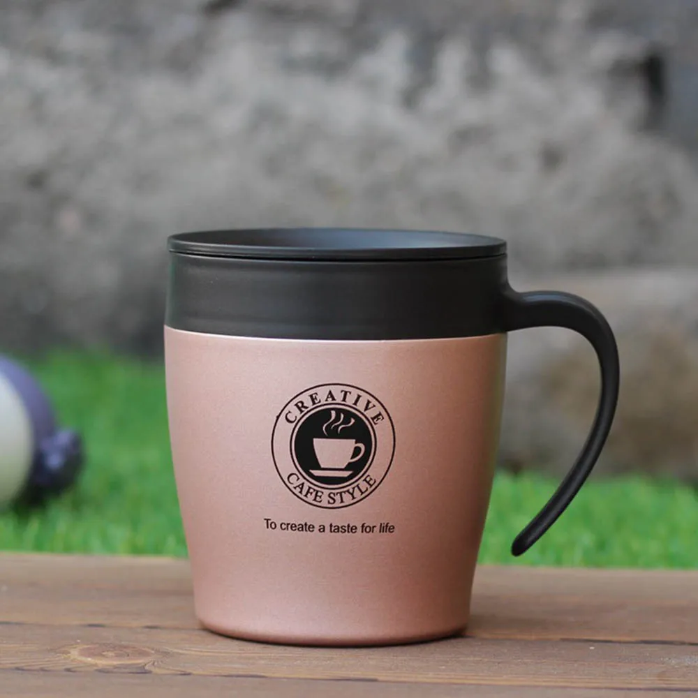 330ml-Pink Нержавеющая сталь термос чашки чайные кофейные кружки для путешествий кружка-бутылка Термокружка кружка-термос Botella термокружки чашки подарки - Цвет: 330ml-Pink