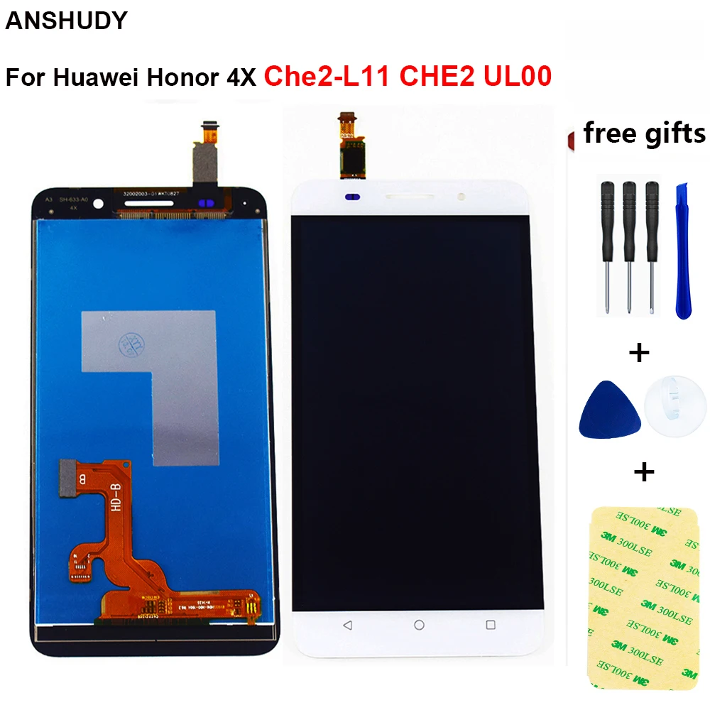ЖК-дисплей для huawei Honor 4X Che2-L11 CHE2 UL00 ЖК-экран дисплей сенсорный экран дигитайзер