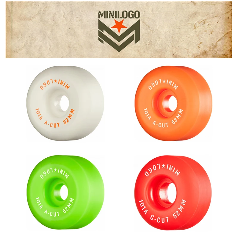 4pcs/set Minilogo Quality Skateboard Wheels 101a Skateboarding Patines
