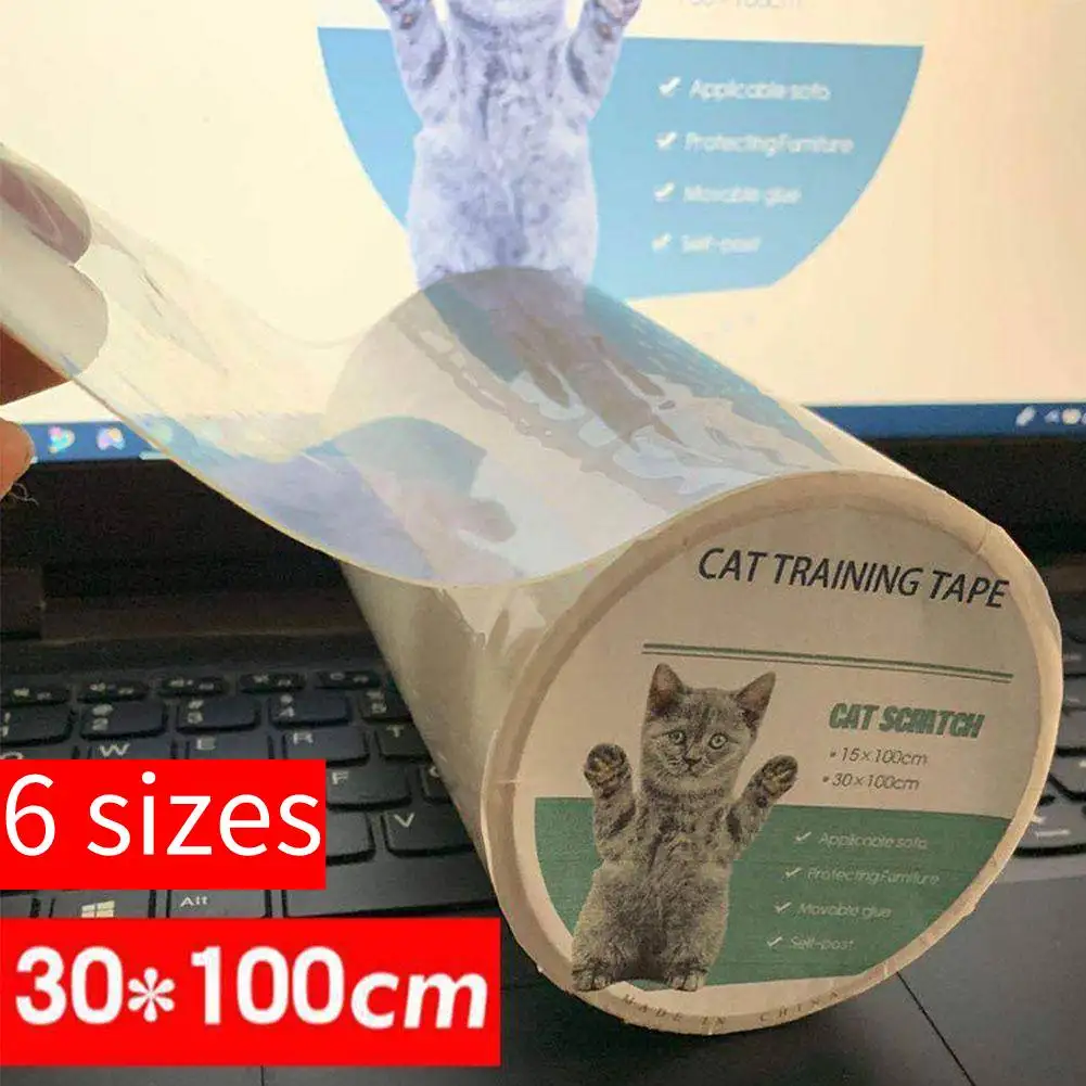 6sizes Transparent Cat Antiscratch Sticker Furniture Sofa Protective