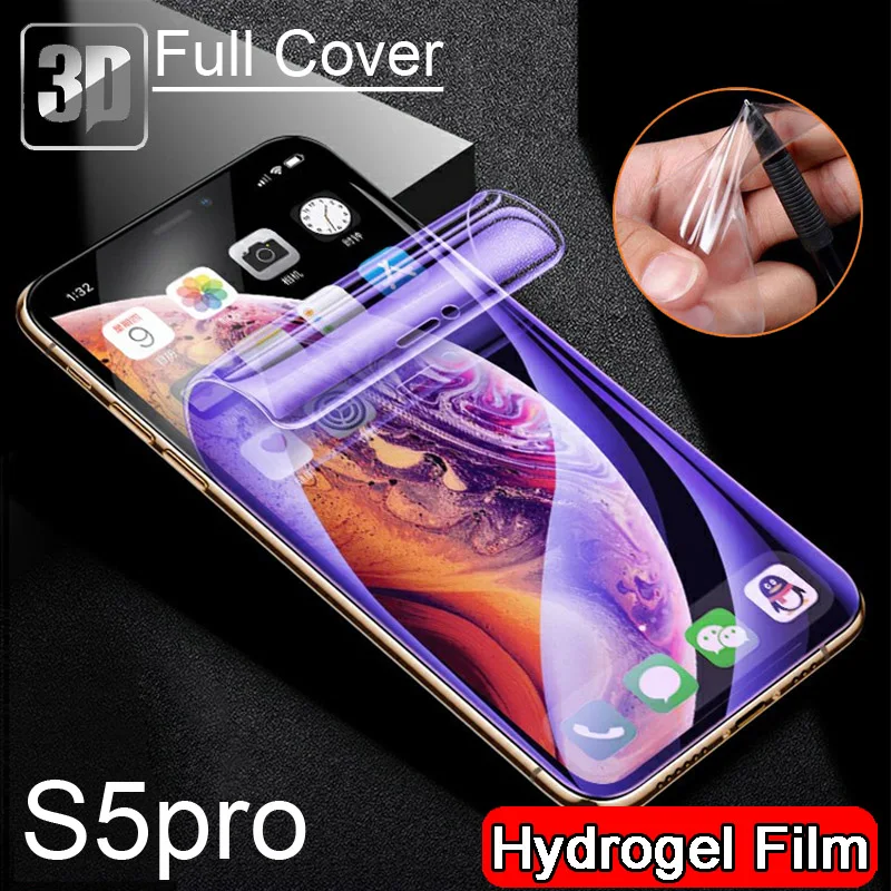 

3D Hydrogel Film Soft LCD Full Screen Protectors Cover For Lenovo S5 pro Z5 Z5S Z5 pro Protective Film ultra clear/anti-blue
