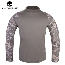 Emersongear Мужская Боевая охотничья рубашка армейская Военная Тактическая уличная спортивная рубашка Топы ACU рубашка