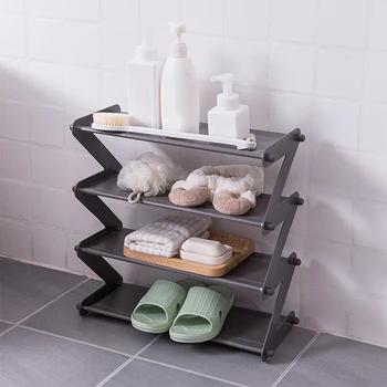 

Shoe Rack Simple ABS Assembled Shoe Cabinets Space Saving Furniture Slippers High Heels Home Dormitory Multi-Layer Storage
