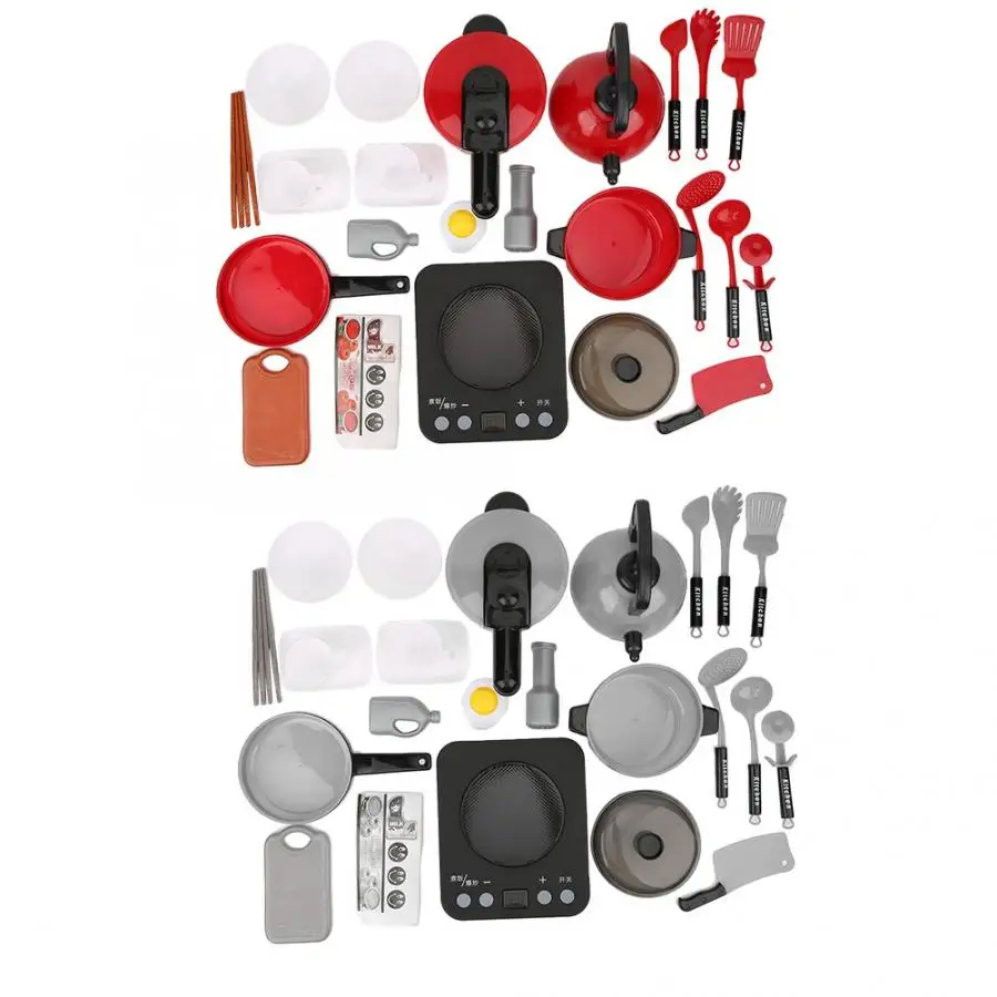 24PCS Simulation Kitchen Food Cooker Cooling Utensils Toy Kids Role Play Toy Parent-child Interaction Toys for Children Gift