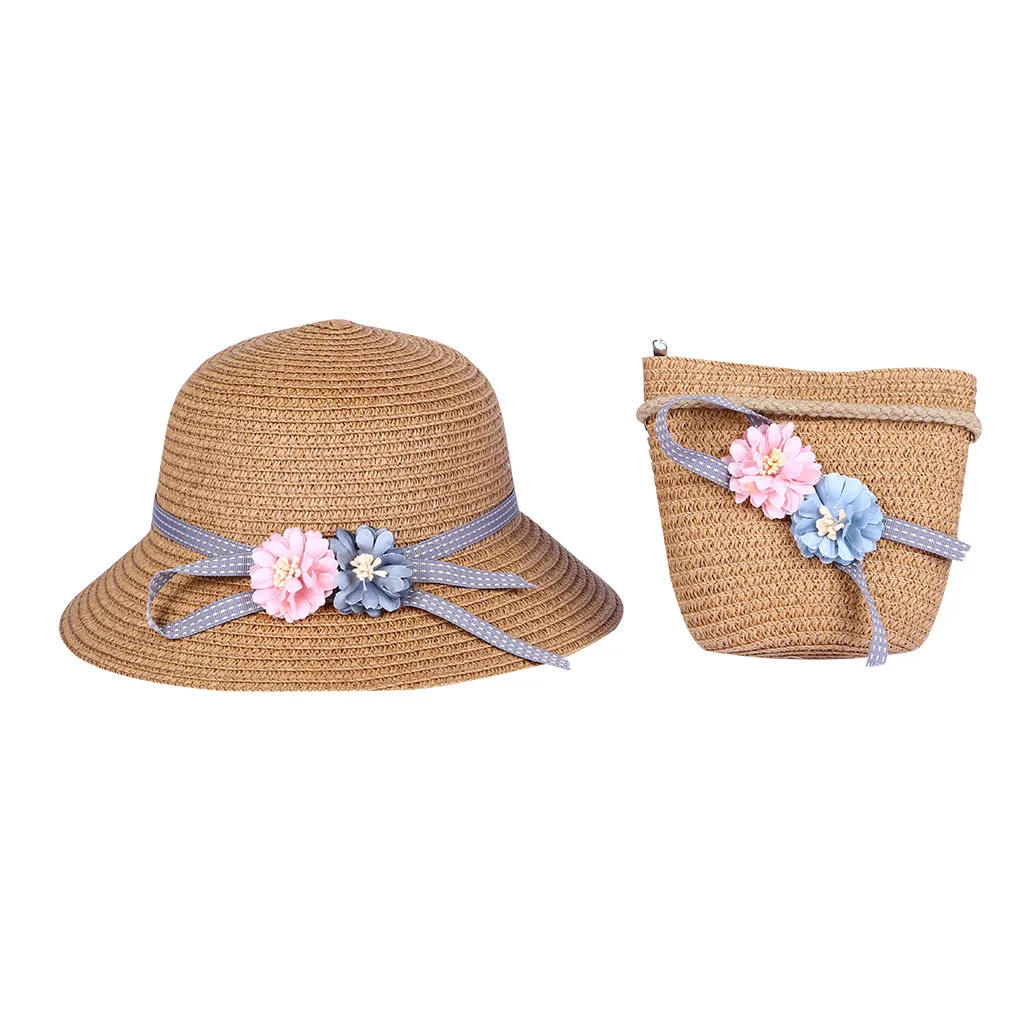 Lovely Baby Lace Infant Kids Girls Toddler Flower Cloth Hat Sun Hollow Cap Newborn Photography Props Toddler Hat For Girls - Цвет: D