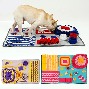 

Pet Dog Sniffing Mat Pet Interactive Play Toys Dog Mat For Relieve Stress Puzzle Pet Feeding Pad Dog Training Blanket