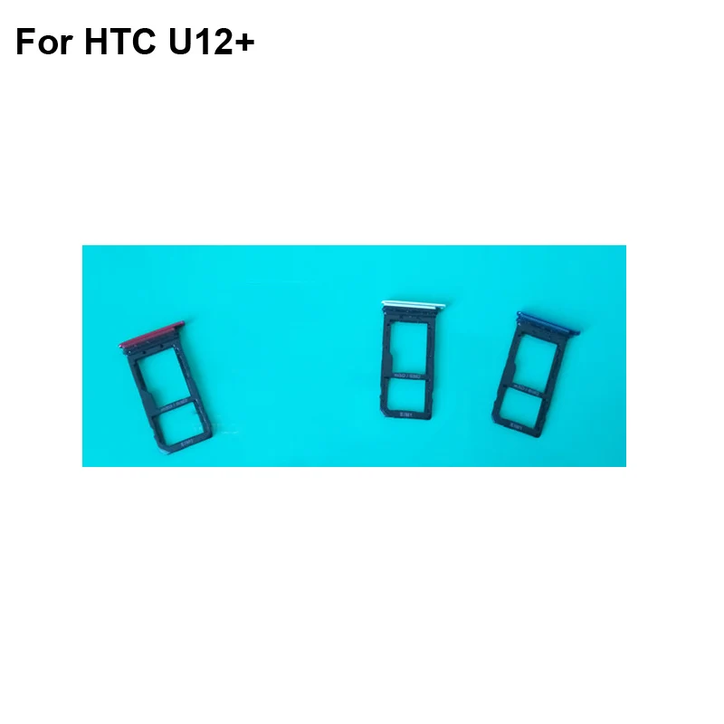 

2PCS For HTC U12+ U12plus New Tested Sim Card Holder Tray Card Slot For HTC U12 Plus Sim Card Holder Replacement Parts U 12 Plus