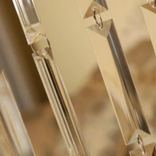 30 метров Хрустальные стеклянные бусины двери/окна занавес восьмиугольник бисерная цепь готовая занавеска для крыльца