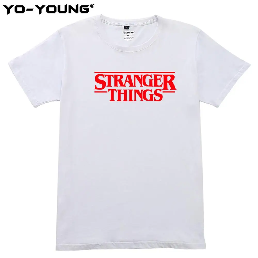 Stanger Things Футболка 100% хлопок повседневные летние футболки качественная уличная