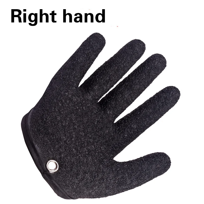 Fish Catching Gloves Anti-Slip Latex Woven Fishing Accessories fishing gloves