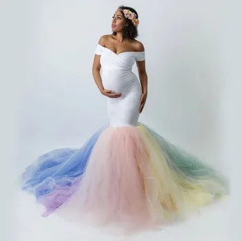 

Maternity Dresses For Photo Shoot Pregnancy Dress Photography Gown Pregnant Clothes Maternity Photography Fishtail Tail Dress