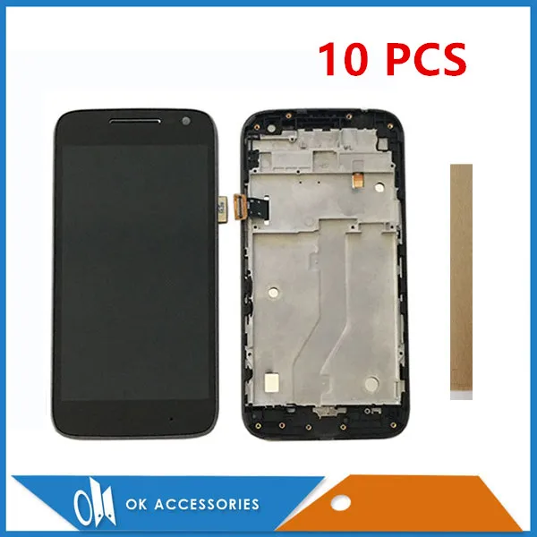 10 шт./лот Черный Белый для Motorola Moto G4 Play XT1603 XT1601 XT1604 XT1602 ЖК-дисплей с сенсорным