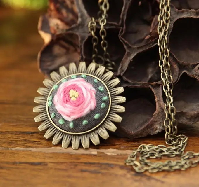 1 шт. DIY аксессуары для вышивки одежды могут быть сделаны брошь или свитер цепи женский подарок - Цвет: 7