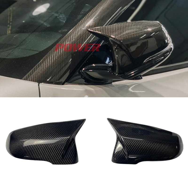 Rear Carbon Fiber Mirror Caps For Toyota GR Supra A90 A91 MKV Mirror Cover  Replacement