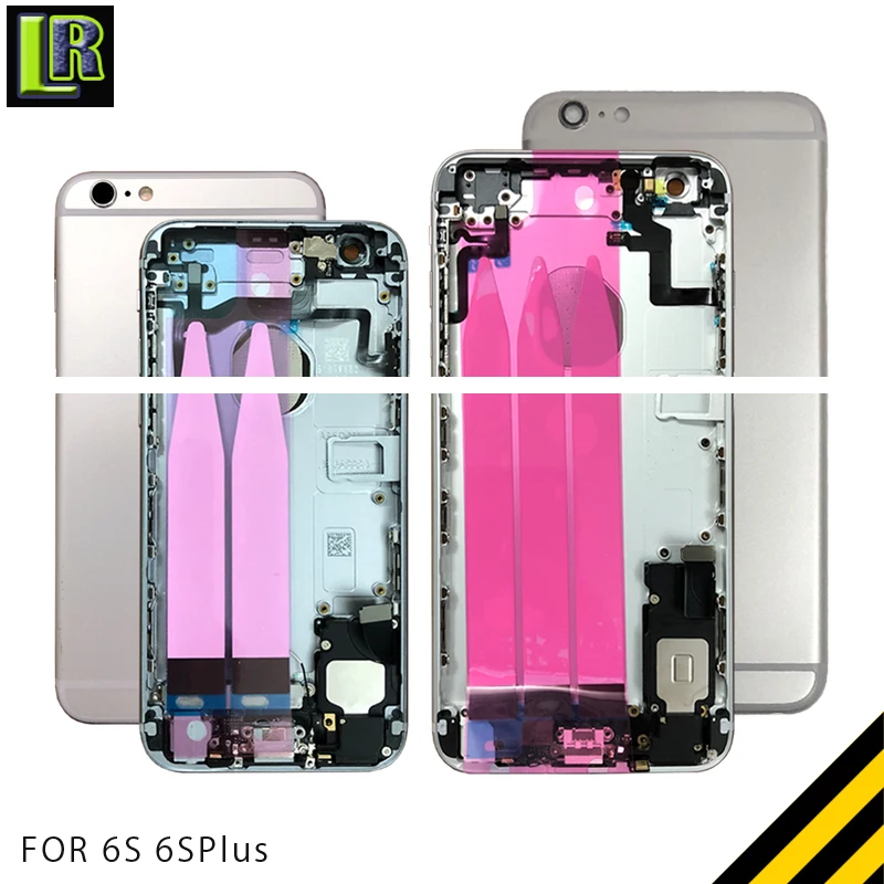

6s 6sP Full Back Housing for Iphone 6s Plus 6sPlus Back Battery Cover Door Middle Chassis Frame Housing with Flex Cable Assembly