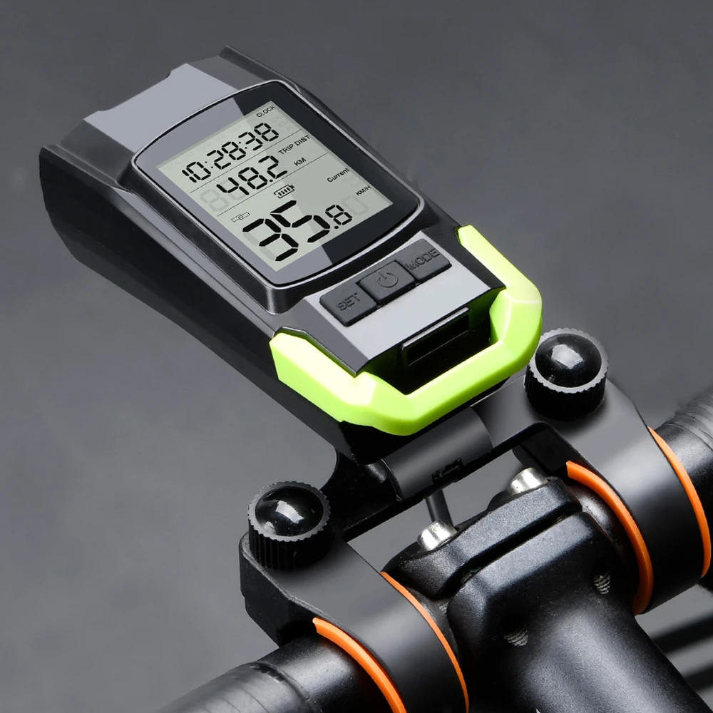 Draadloze Fiets Computer Mtb Cycling Bike Kilometerstand Stopwatch  Snelheidsmeter Geïntegreerde 800LM Koplamp 120DB Hoorn Accessoires|Bicycle  Computer| - AliExpress