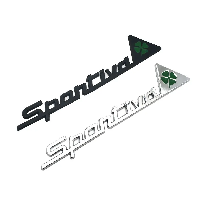 Металлическая Наклейка для Alfa Romeo SPORTIVA эмблема наклейка с логотипом 3D Badge Decal