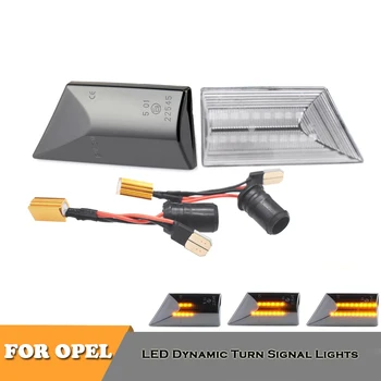 

2pcs LED turn signal indicator dynamic lights for Opel Vectra C Signum no error car styling lamps