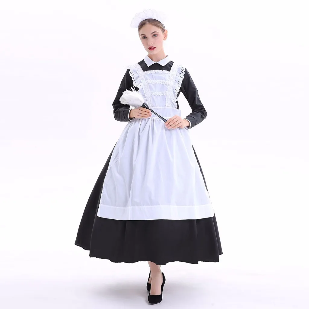 Maxi Dress Women Halloween Farm Maid Costume Stage Cook Costume Dress Dresses Woman Party Night Cosplay Costume Party Dress 3XL Maxi Dress Women Halloween Farm Maid Costume Stage Cook Costume Dress Dresses Woman Party Night Cosplay Costume Party Dress 3XL