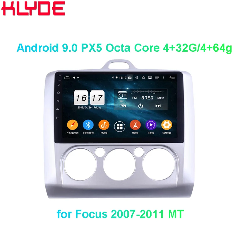 2 din 9 inch KD-1957 IPS touch screen Android 9.0 octa core Car Radio video player with GPS Bluetooth for FOCUS 2007-2011 MT | Автомобили
