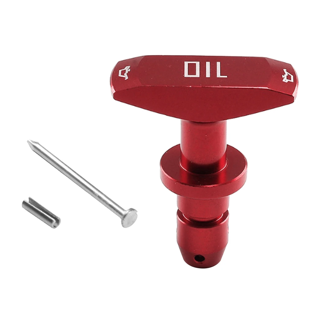 Car Oil Dipstick Pull Handle Auto Replacement Engine Oil Handle For Ford Mustan GT V8 GT500 1999-2011 Aluminum Car Accessories