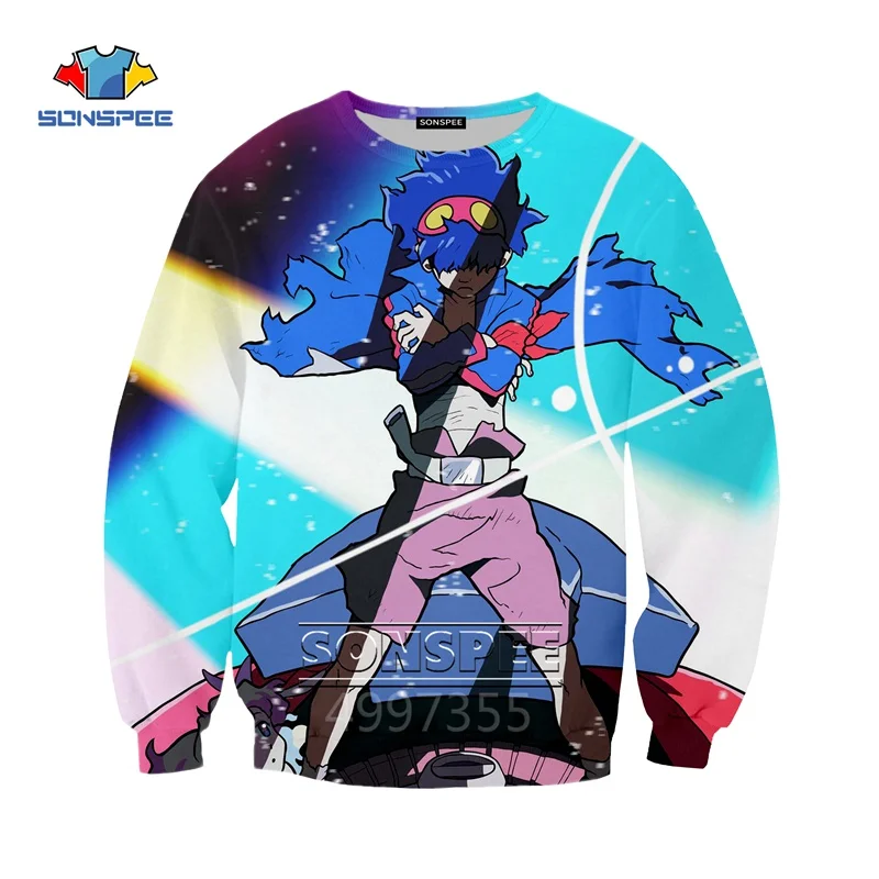 SONSPEE/аниме Promare Harajuku, детские толстовки с 3D принтом, детская одежда для мальчиков и девочек-подростков, топы, пуловер с длинными рукавами, SW134 - Цвет: 5