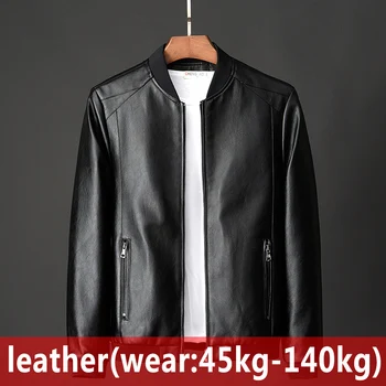 

2020 New Men's leather Jacket Fashion Spring Autumn foreign trade Jackets large size Leather Male Motorcycle Coats P88817