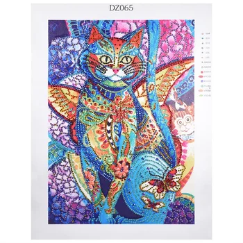

Diy 5D Special Shaped Diamond Painting Colorful Cat Diamond Embroidery Rhinestone Cross Stitch Kit Art Picture Decors