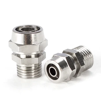 

OD 4/6/8/10/12mm Hose Tube M5/1/8''/ 1/4'' 3/8'' 1/2'' Male Thread Pneumatic Fast twist Fittings Quick Joint Coupler Connector