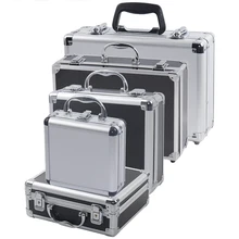 

NEW2022 NEW Portable Aluminum Tool Box Safety equipment Toolbox Instrument box Storage Case Suitcase Impact Resistant Case With