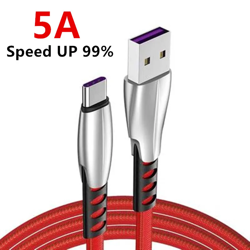 USB-кабель типа C 5 А для быстрой зарядки и синхронизации данных адаптер Xiaomi Redmi 7 7A 6