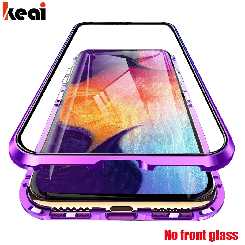 

Magnetic Adsorption Case For Samsung Galaxy S8 S9 Plus Case Shockproof Cover A7 2018 S10 Note 8 9 S10E A70 A50 Glass Back Cover