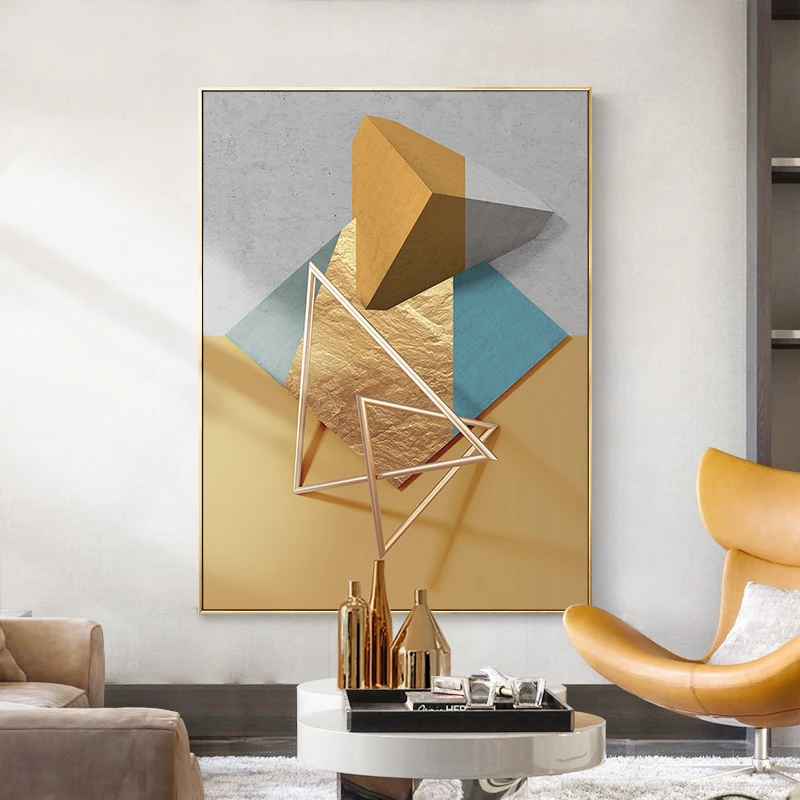 

Abstract Geometries Painting Pictures Wall Art Luxury Picture for Living Room Modern Industrial Canvas Poster Print Home Decor