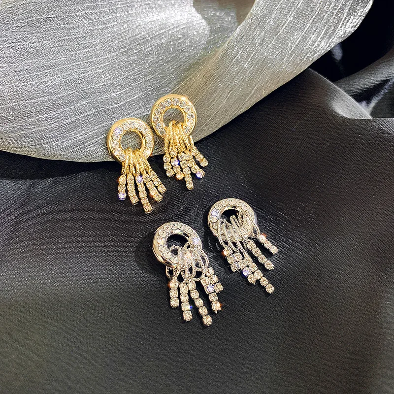 

Fashion Women Girl Jewelry Round Created Blue Earrings Party Charms Water Droplets Jewelry Wedding Earrings