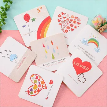 

Greeting Card Mini Creative Birthday Thanks Card Valentine for Christmas Party Letter Postcard Party Favors Wedding Invitations
