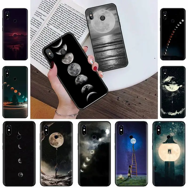 

Moon stars space fashion Phone Case For xiaomi Redmi 5 5A plus 7A 8 note 2 3 4 5 5A 6 7 GO K20 A2
