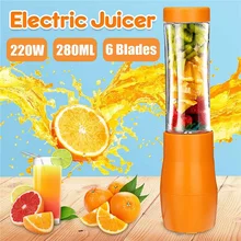 Новинка, 6 блендеров, миксер, портативная Мини соковыжималка, машина для смузи, перезаряжаемая Бытовая соковыжималка, детское питание, вилка стандарта США