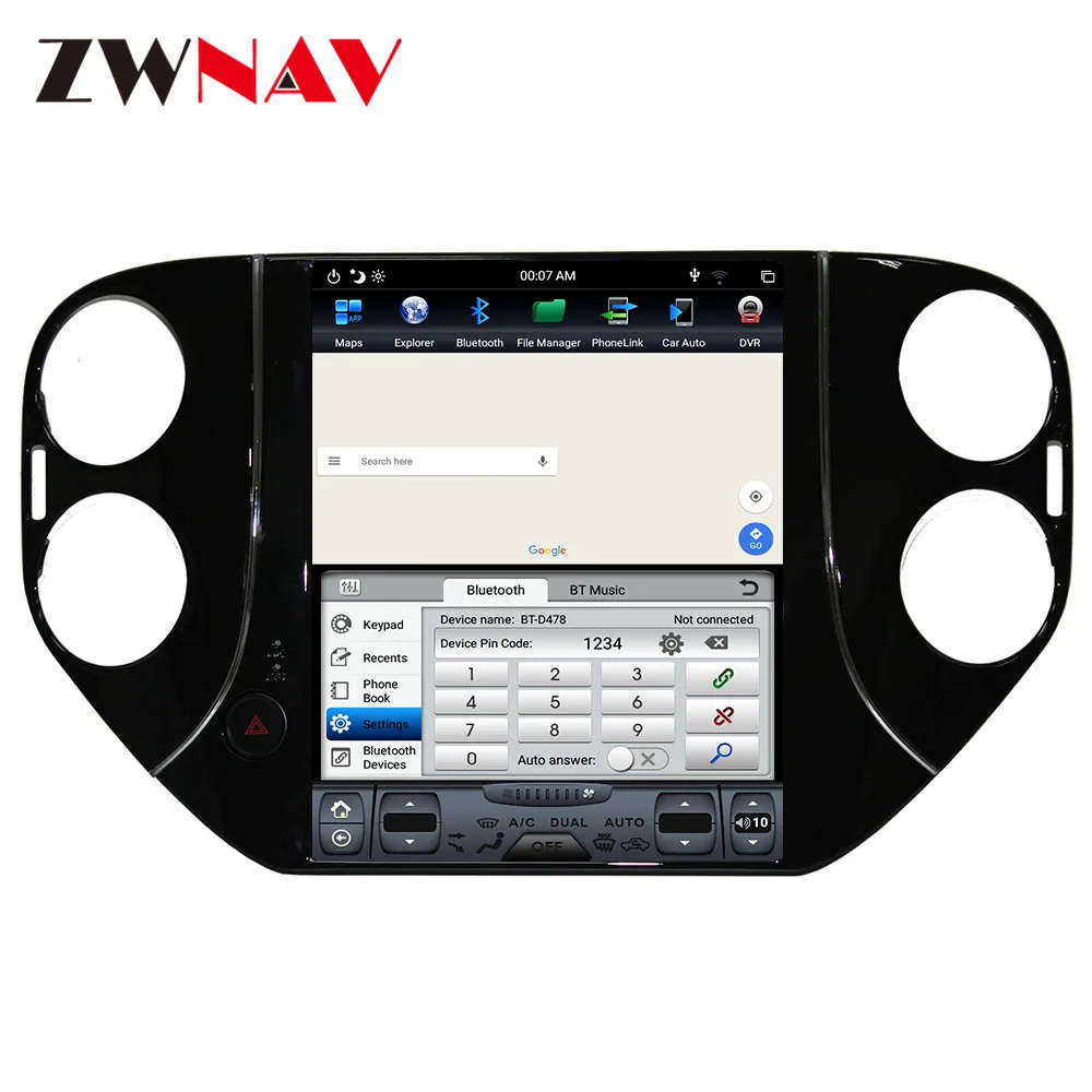 Top Android 8.1 4GB RAM Tesla style Car GPS Navigation For VW Tiguan 2010-2016 radio tape recorder headunit auto multimedia player 14