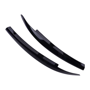 

1Pair Front Head Light Lamp Eyebrow Eyelid Trim Black Plastic Fit For VW Scirocco 2009 2010 2011 2012 2013 2014 2015 2016 2017