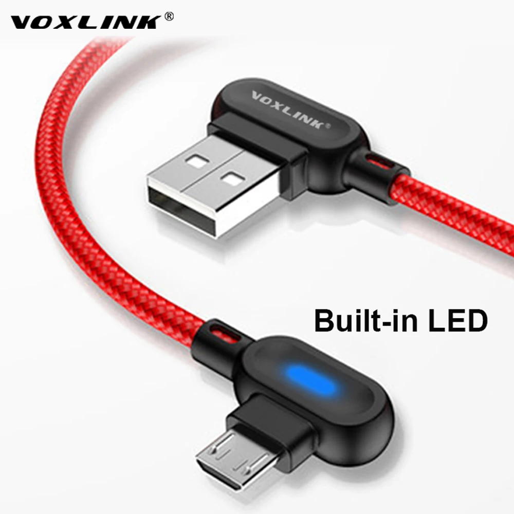 Кабель Micro USB VOXLINK для быстрой зарядки Data Samsung/xiaomi/lenovo/huawei/HTC/Meizu Android мобильный